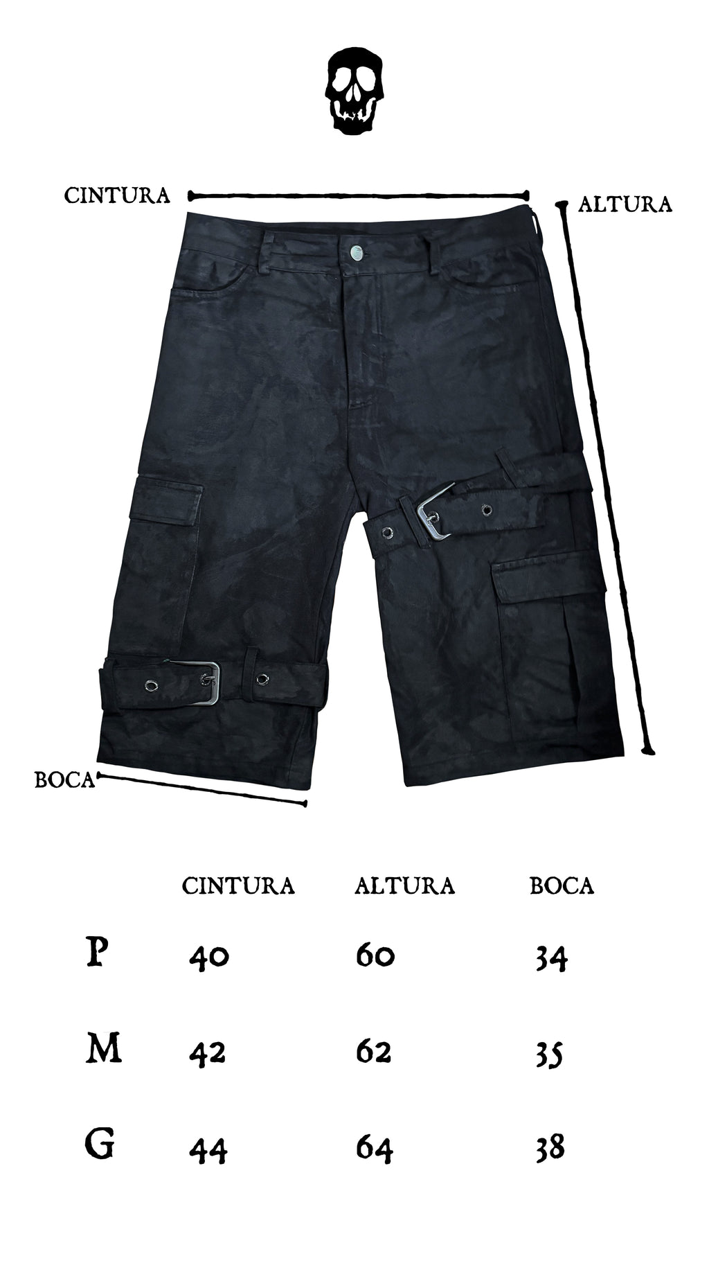 WAX & DISTRESSED CAPRI PANTS