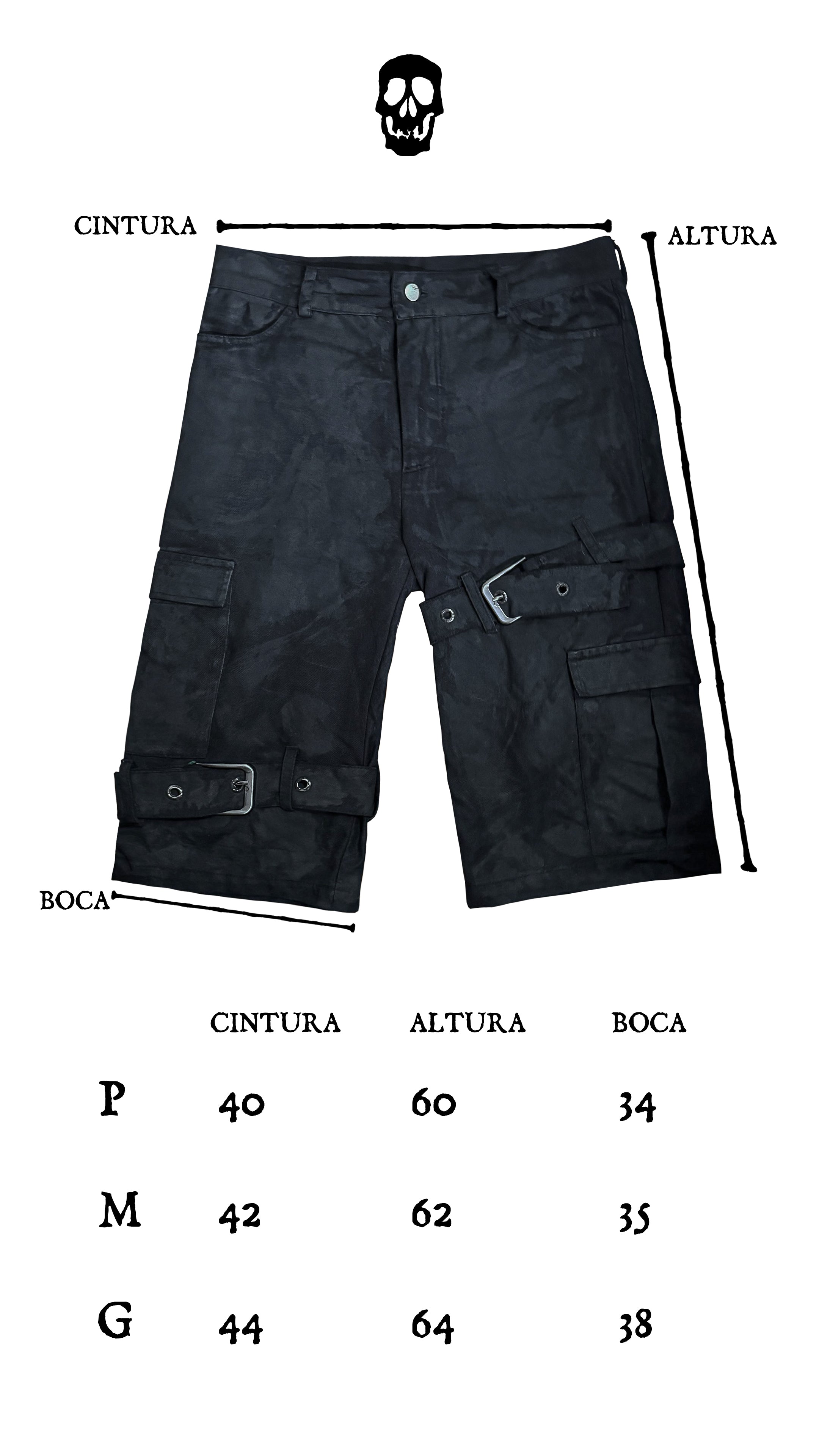 WAX & DISTRESSED CAPRI PANTS